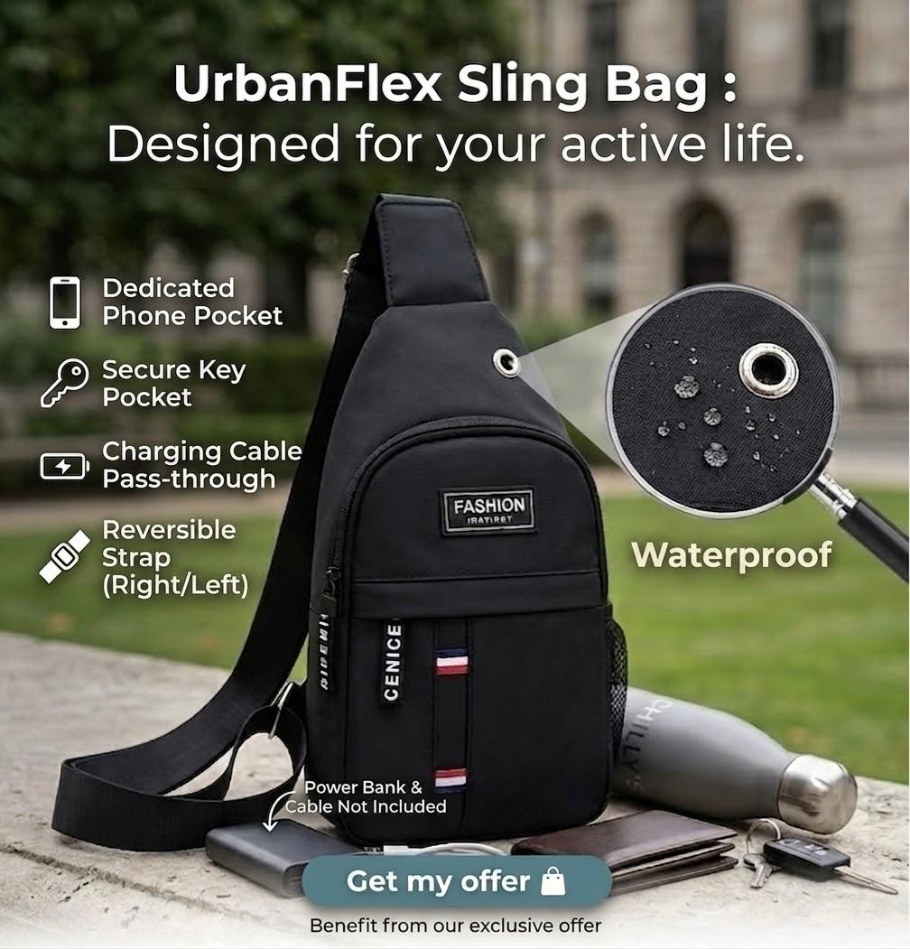 UrbanFlex - Waterproof Men's Sling Bag