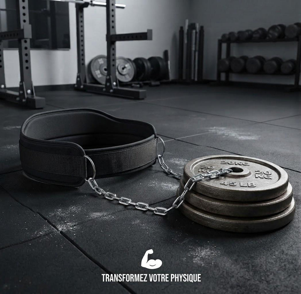 Pro-Grip Neoprene Pull-Up & Dip Belt with Chain