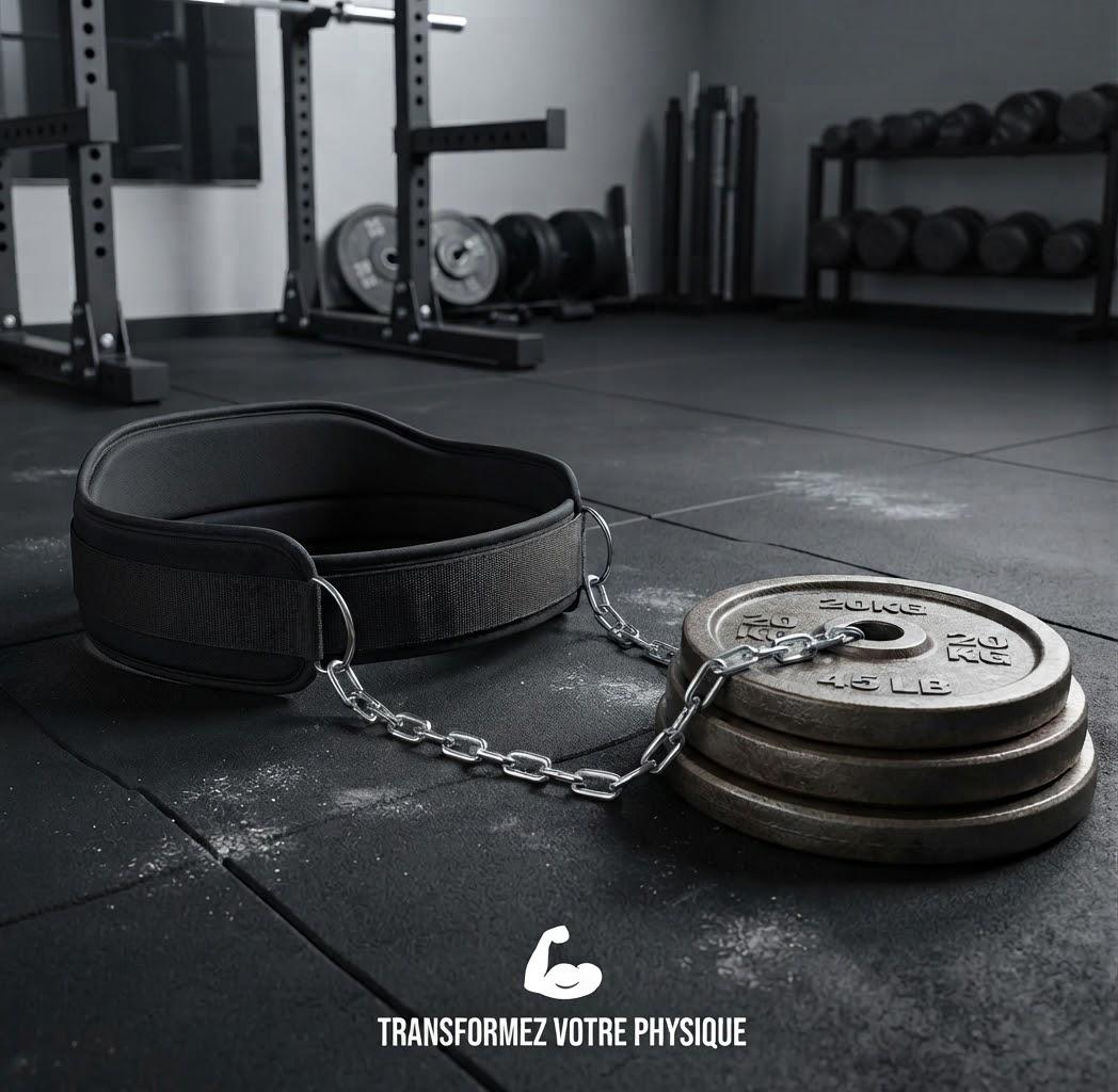 Pro-Grip Neoprene Pull-Up & Dip Belt with Chain